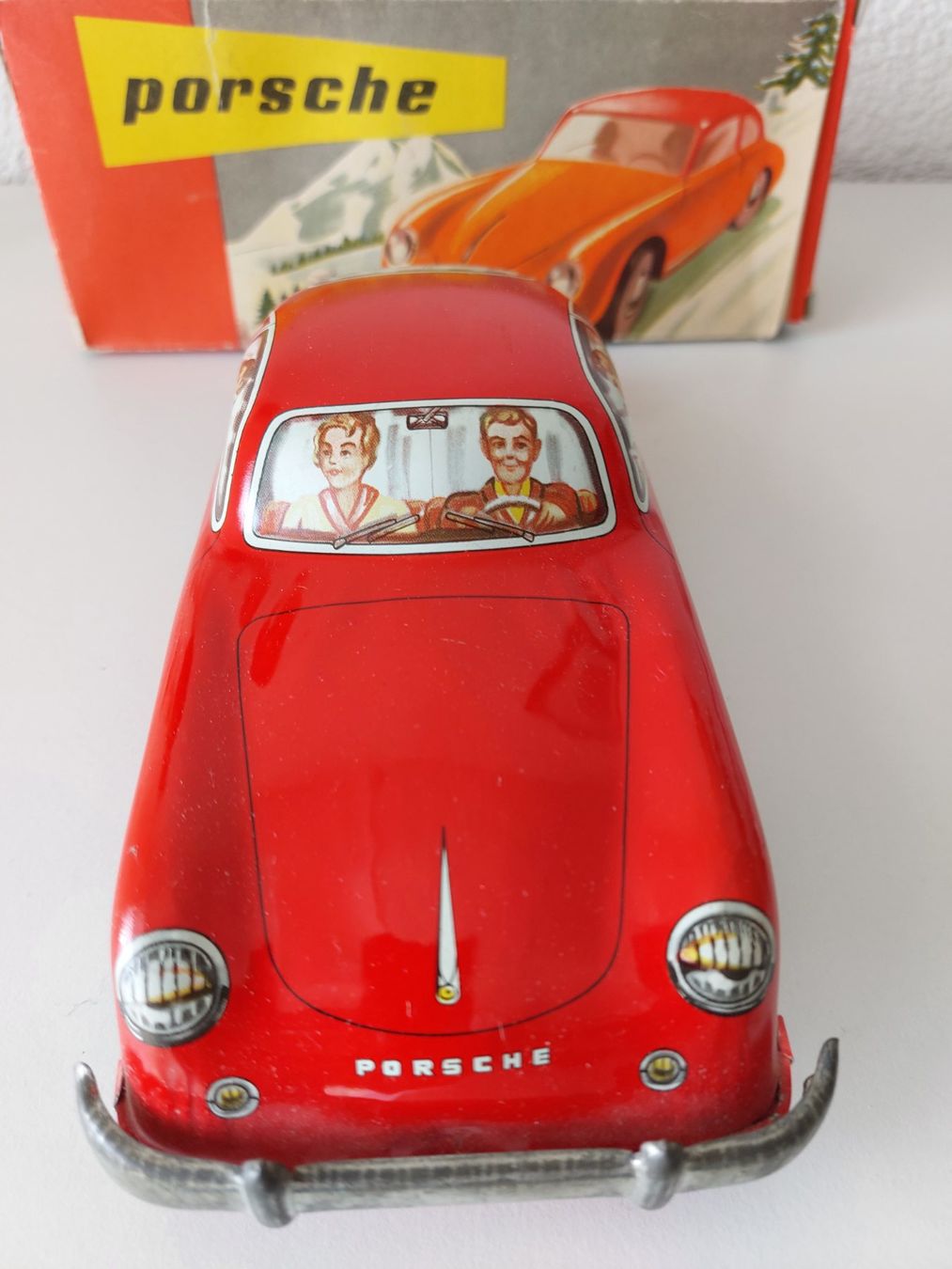 Distler Giocattoli: Joustra Porsche 356 Blechauto mit Box – Usato da Schenkon venduto da TG10 1