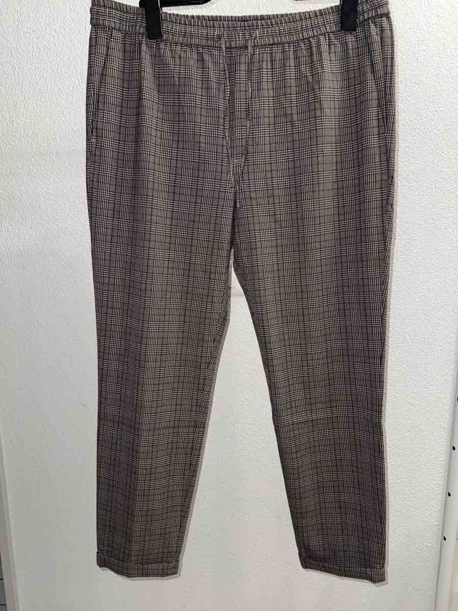 Hosen: Plaid Trousers check pattern size XL elastic waist – Neu (gemäss Beschreibung) aus Reinach AG von sel_j2hq