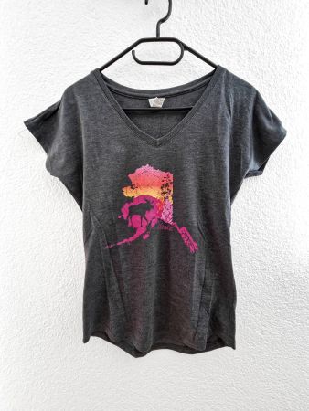 T-Shirt V-Ausschnitt, Shirt, Top, Oberteil, Alaska, tshirt