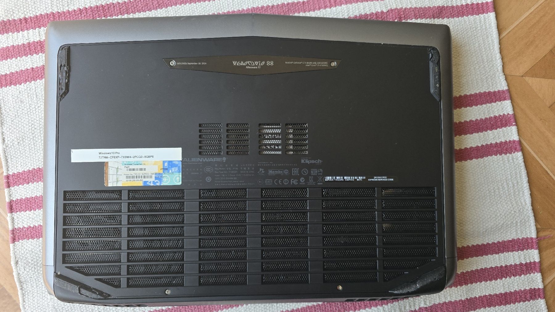 Alienware Notebooks: Dell Alienware M17x 16go, SSD, i7, GTX860m – Gebraucht aus Lausanne von MickyNuts 2