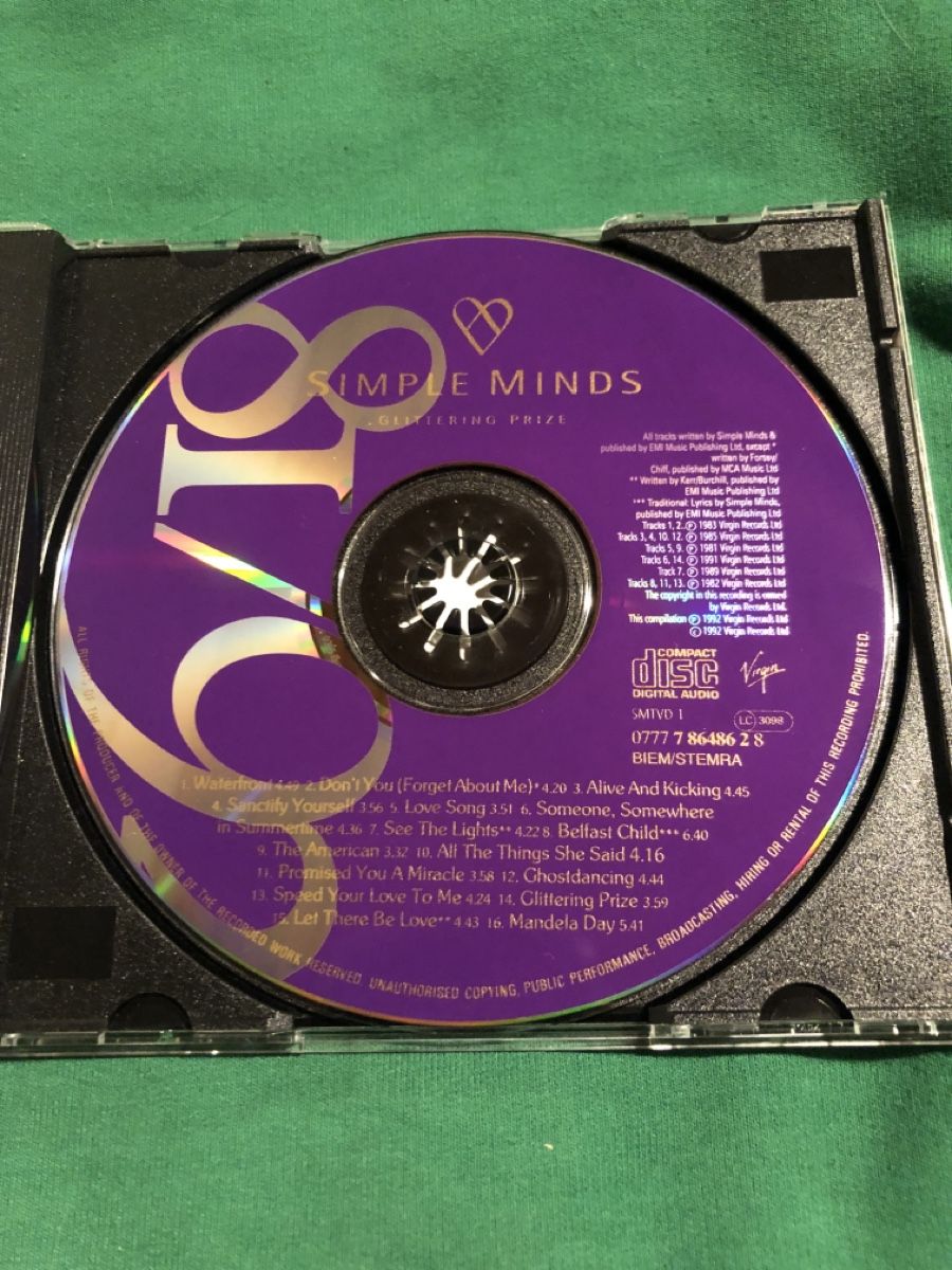 CDs: Simple Minds - Glittering Prize CD (81/92) – Gebraucht aus Flaach von rubo7 1