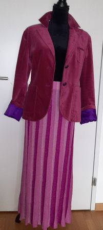 Gallery Glitzer-Strickrock Gr. L (44-46) pink neuwertig!