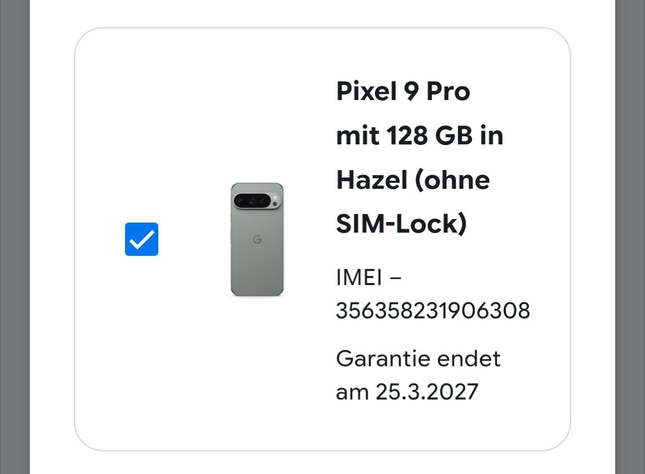 Google Portables: Google Pixel 9 Pro 128 gb Akku bei 96% – D'occasion à liestal par top29 8