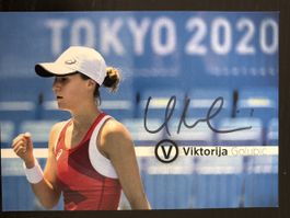 Autogrammkarte Viktorija Golubic Olympia Tokio 2020