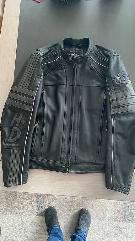 Harley-Davidson Giacche: Blouson veste Harley Davidson cuir noir, L – Nuovo (secondo la descrizione) da Meyrin venduto da Abac007