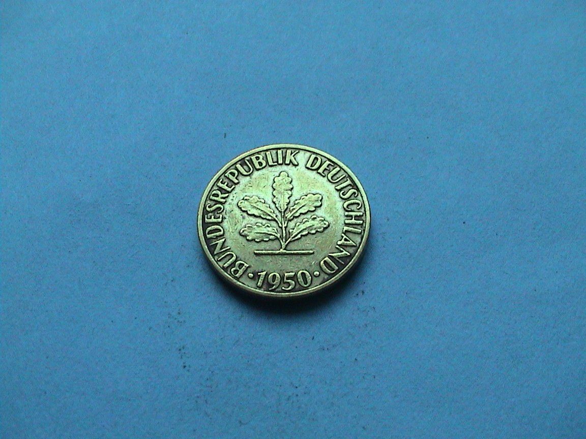 Tutti le monete: 5 Pfennig - Deutschland 1950 F – Usato da Reinach BL venduto da Dexy62