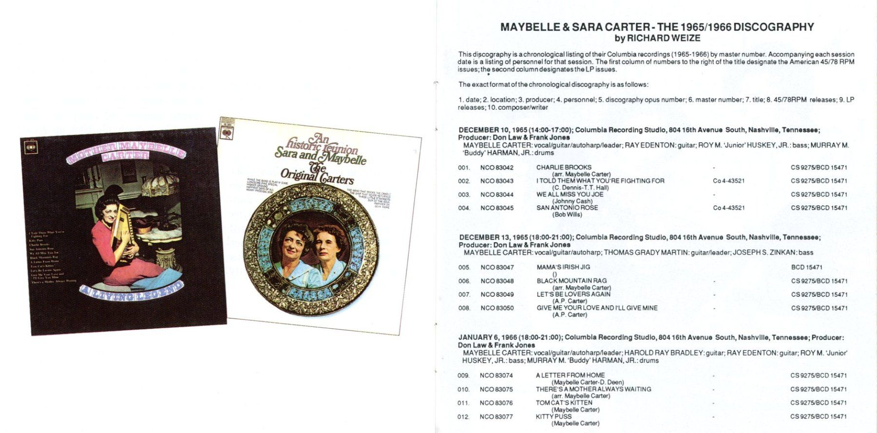 CD: CD - SARA & MAYBELLE CARTER – Nuovo (secondo la descrizione) da Morges venduto da evnocha3 7