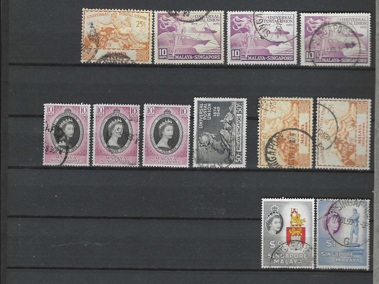 Tutti i francobolli: MALAYA SINGAPUR */GEST. – Usato da Dintikon venduto da bonita099 1