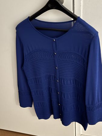 Luisa Spagnoli Strickjacke blau Gr. M, sehr guter Zustand