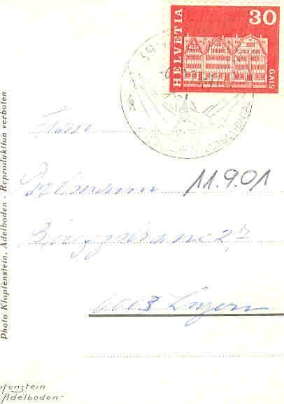 Cartoline postali: Kippel - im Lötschental + 1973 – Usato da Emmenbrücke venduto da teestube 1