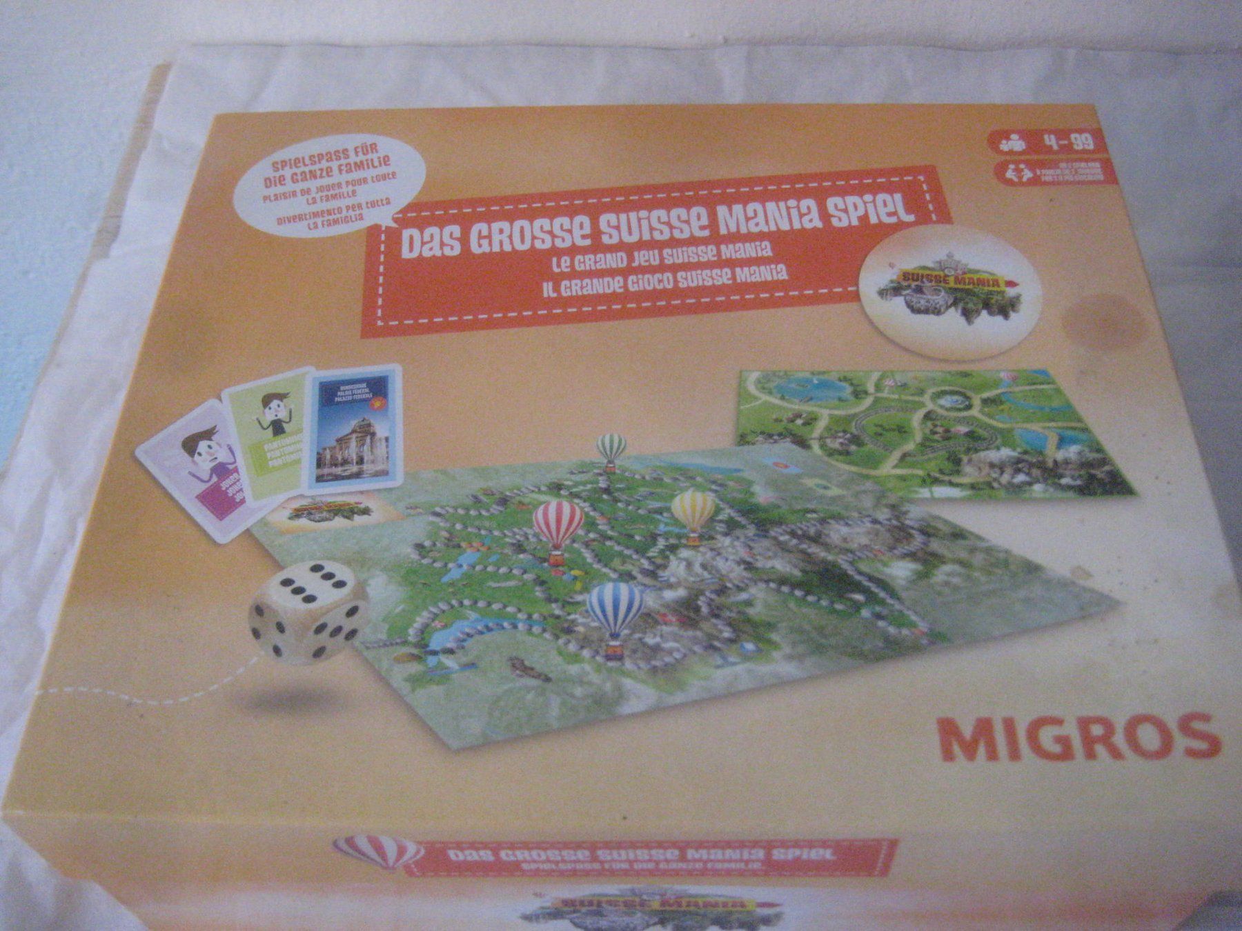 Migros Spiele: DAS  GROSSE  SUISSE MANIA SPIEL – Neu (gemäss Beschreibung) aus Uster von flocke1