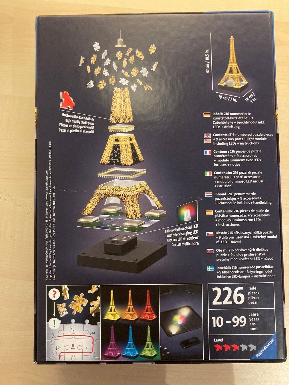 Puzzles: 3 -D Puzzle Eiffelturm – Gebraucht aus Sargans von Pacor 1