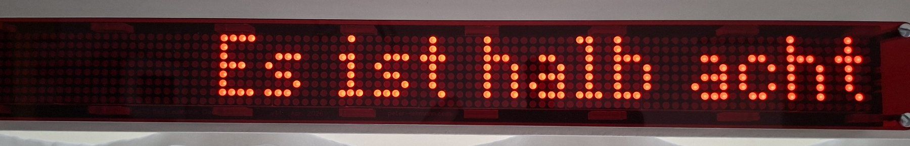 Orologi: Digitaluhr LED Matrix mit ESP32 und Wlan 42 cm – Usato da Zürich venduto da peter541 4