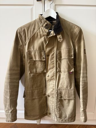 Belstaff Gold Jacke Grösse 42 Wachsjacke beige