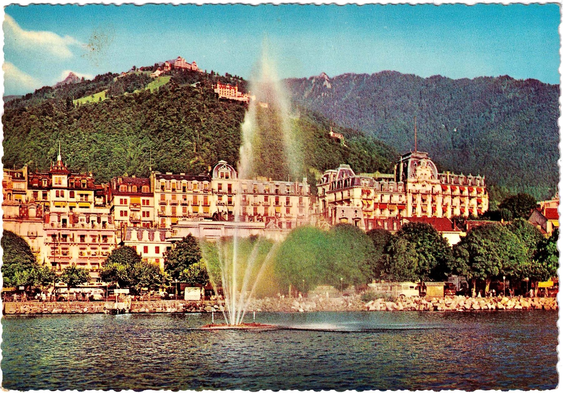 Cartoline postali: MONTREUX - Centre ça. 1960 (VD) – Usato da Oberdorf BL venduto da Hopfehuepfer