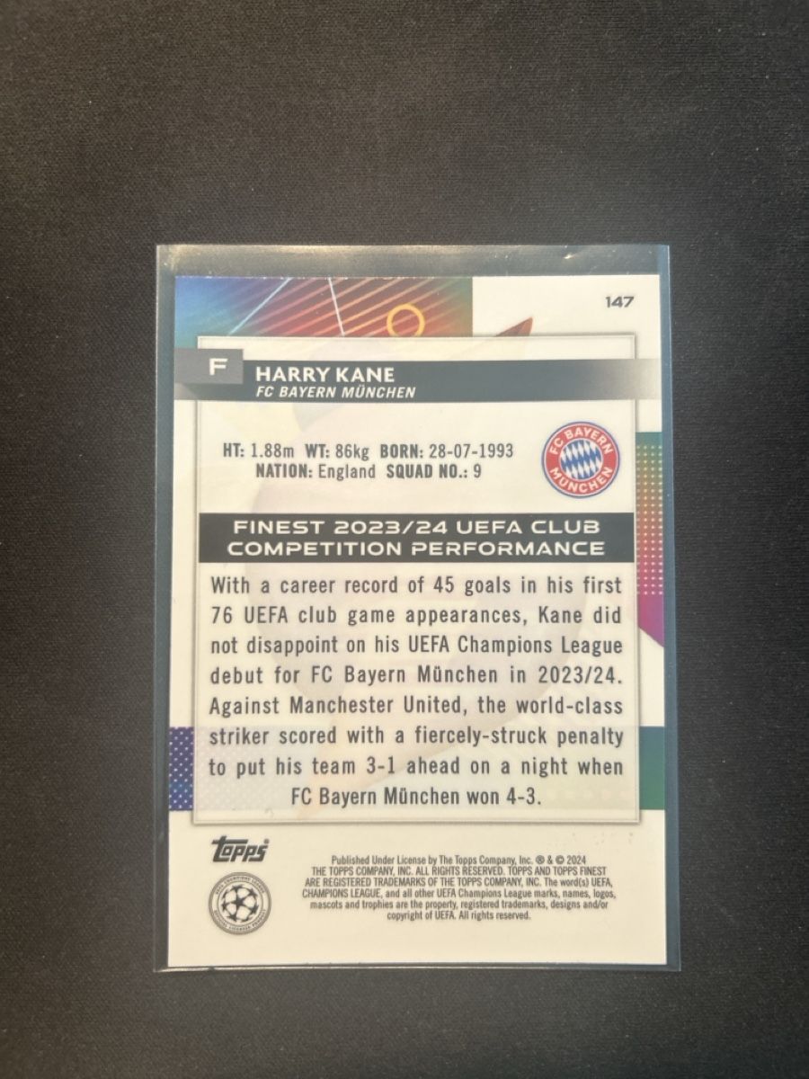Topps Carte collezionabili: Topps finest Harry Kane /150  – Usato da Greppen venduto da hcv_cc2r 1