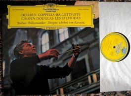 LP Karajan Delibes Coppelia Chopin -Douglas Tulip DGG  LP 🛀