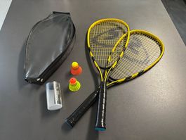 Speedminton Set, 2 Schläger, 2 Speeder NEUWERTIG Badminton