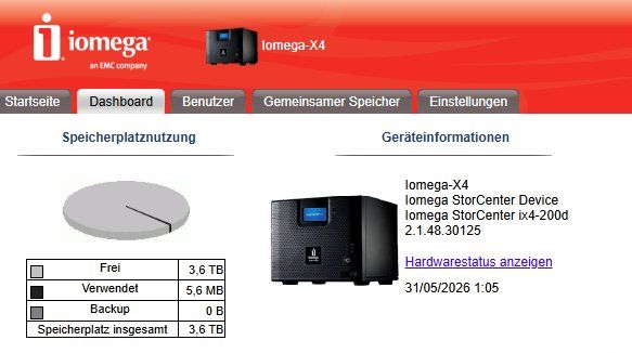 Server: iomega storcenter ix4 (4TB) – Gebraucht aus Tägerig von Greni26