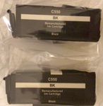 2 Canon-Druckerpatronen Black C550 -
