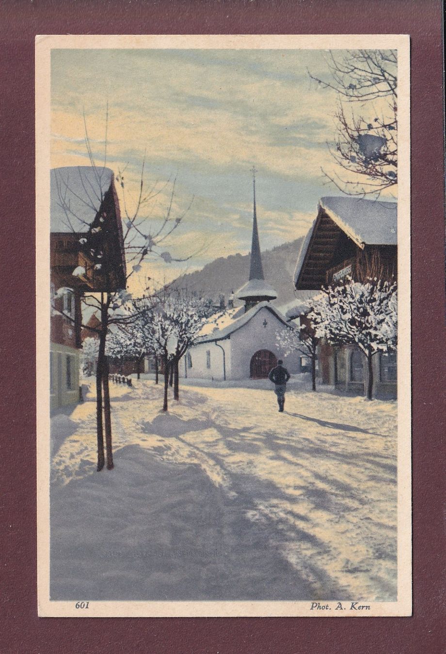 Ansichtskarten: GSTAAD - St. Niklaus Kapelle – Gebraucht aus Pully von nicecards
