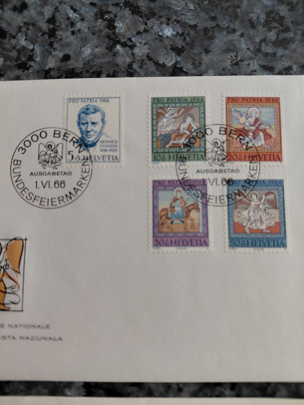 Tutti i francobolli: Pro Patria 1966 zwei Couvert – Nuovo (secondo la descrizione) da Bonaduz venduto da topolino052 1