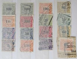 SWITZERLAND: Lot des timbres ferroviaires, O