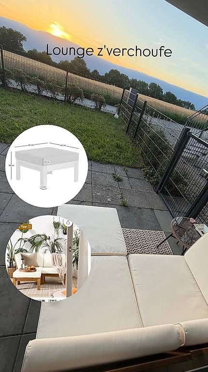 Sedie a sdraio: Gartenlounge für kleinen Balkon – Usato da Châbles FR venduto da celine61 4