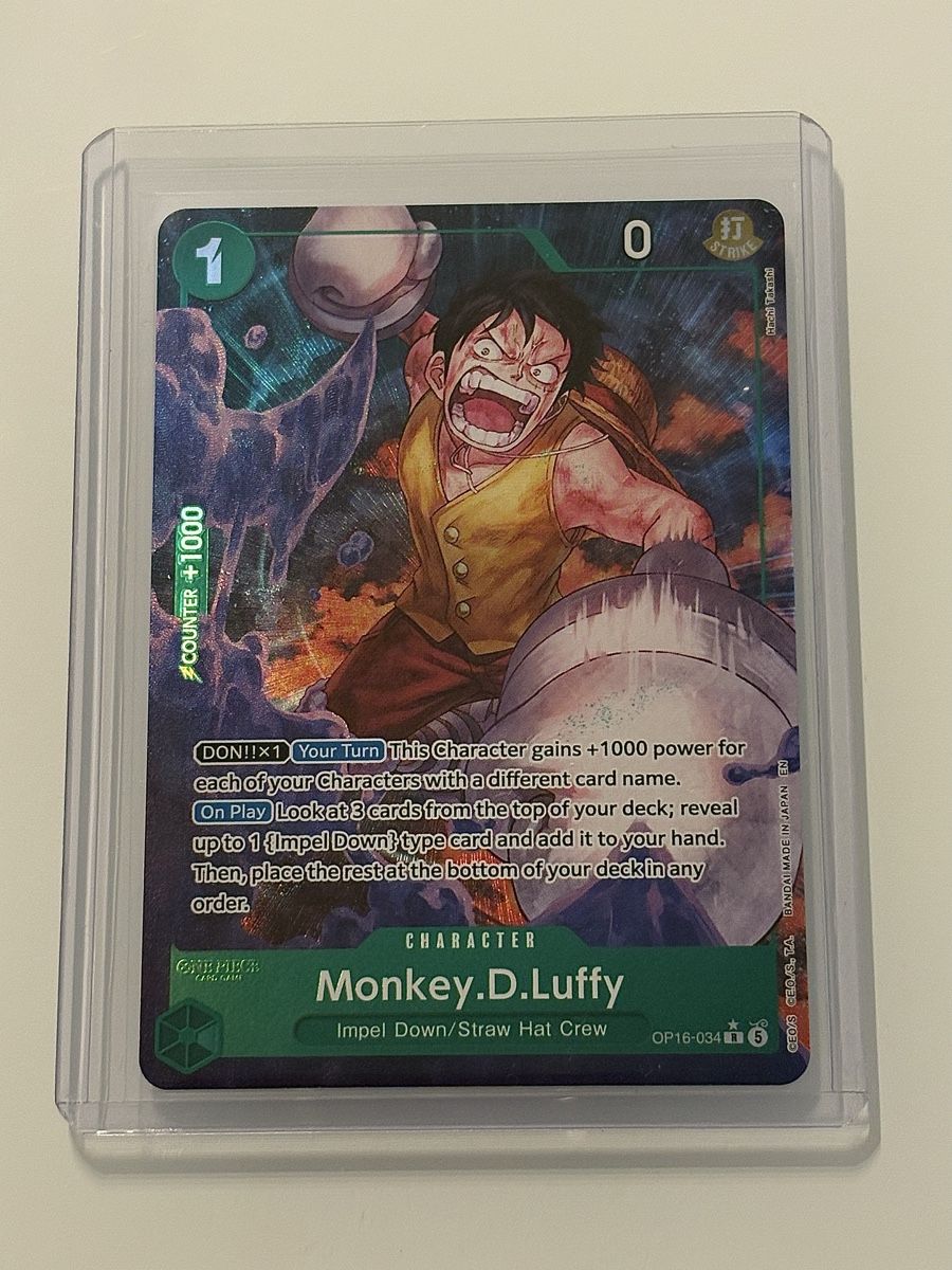 Bandai Carte collezionabili: One Piece TCG - Monkey.D.Luffy OP16-034 – Nuovo (secondo la descrizione) da Pieterlen venduto da Mira_o7
