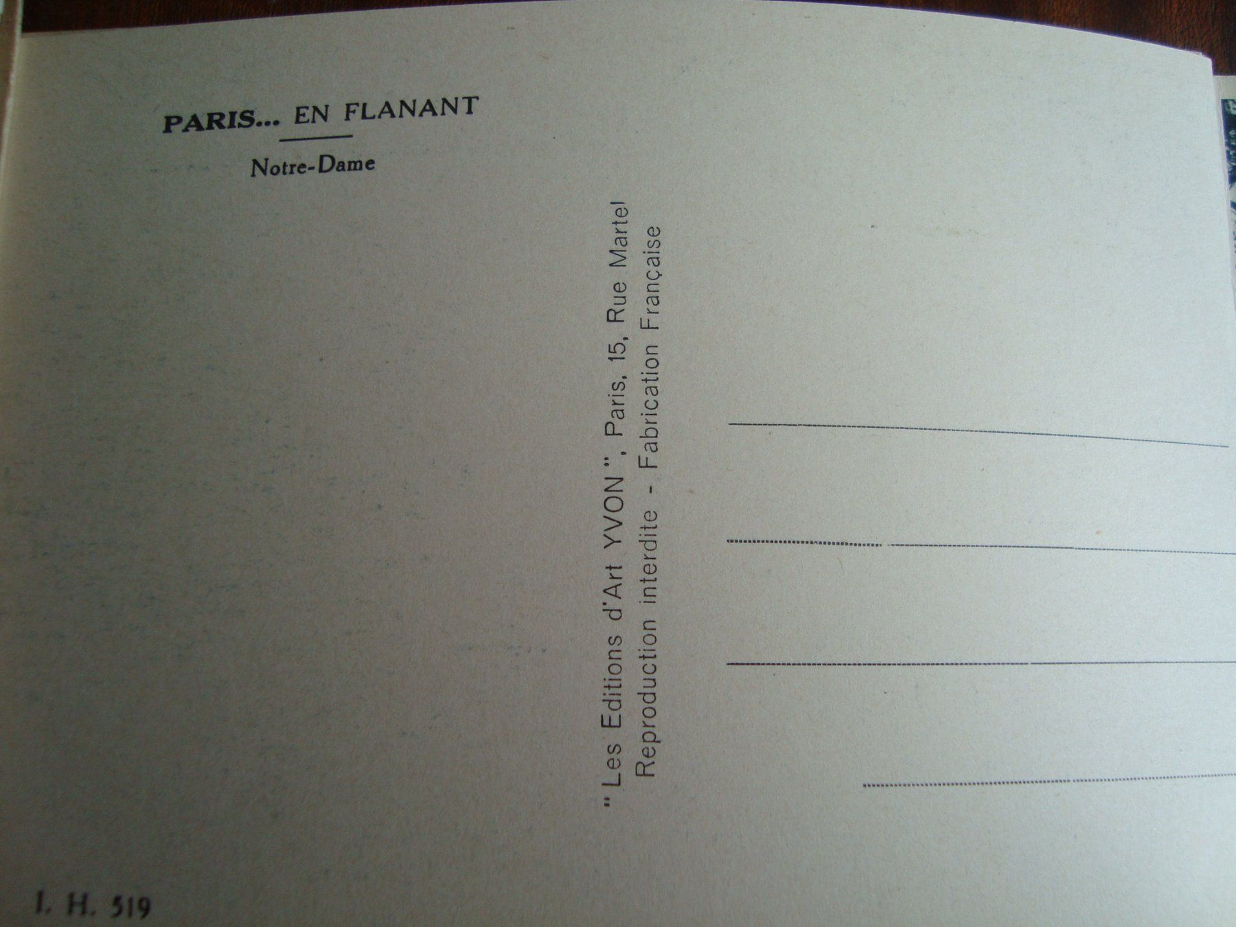 Ansichtskarten: Paris... en flânant – Gebraucht aus Fribourg von ruswil007 2