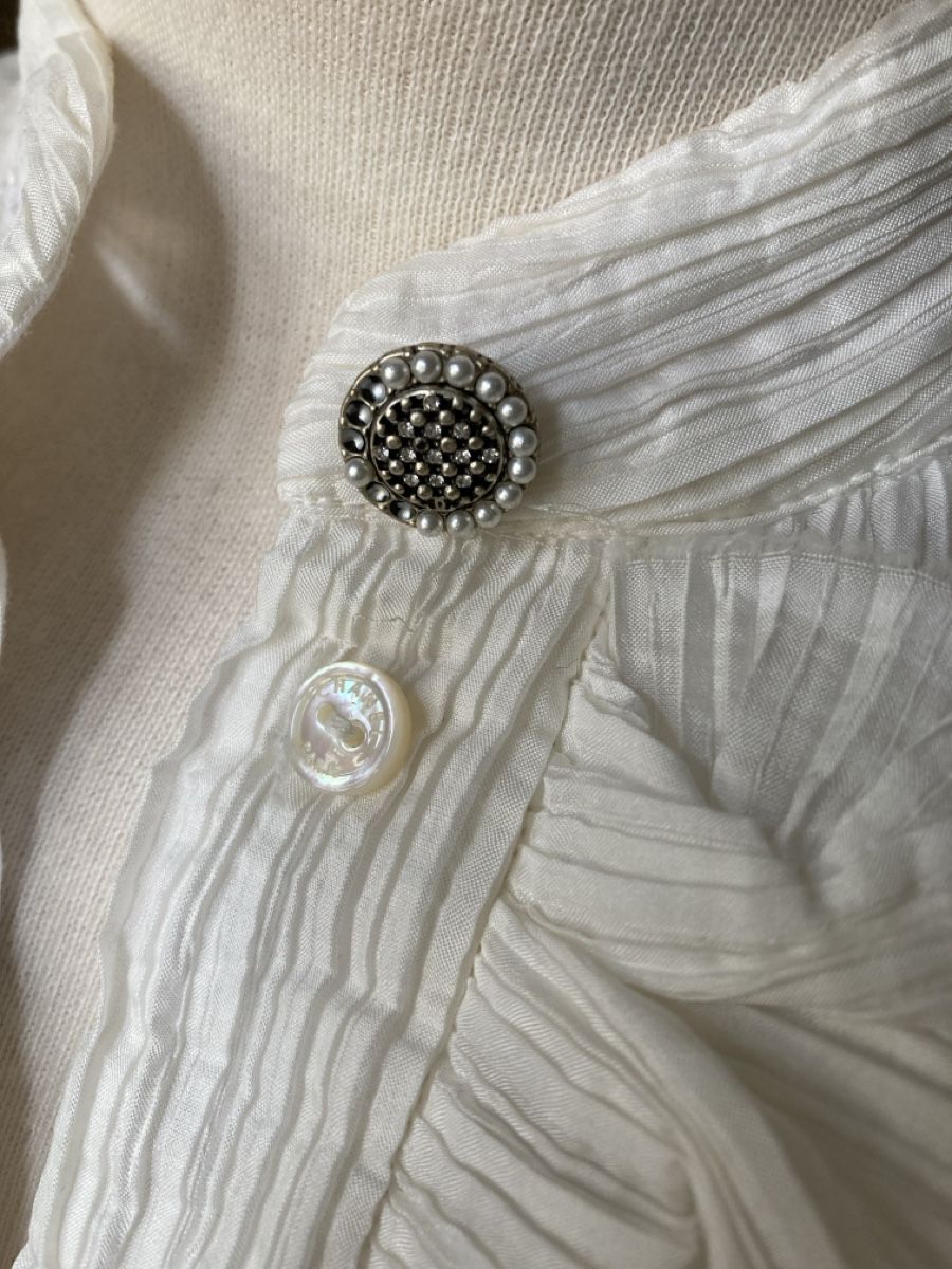 Chanel Blusen: Traumhafte Chanel Sommer Bluse, FR38, Baumwolle Seide – Gebraucht aus Zürich von elegantissima 2