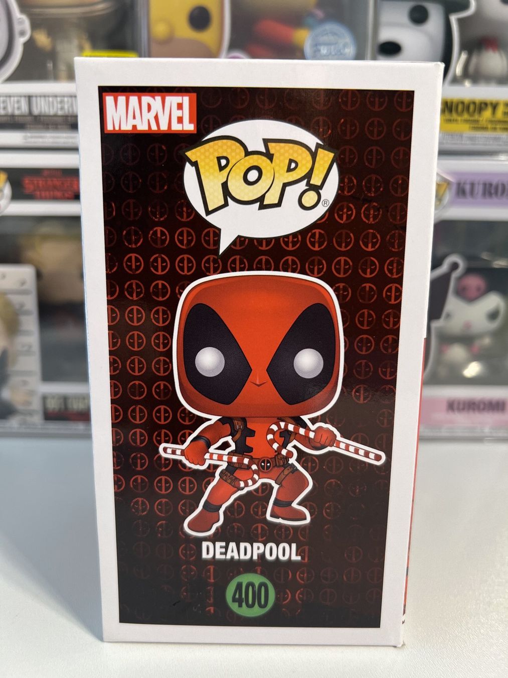 Funko Statuette: Funko POP! Marvel Holiday  Deadpool (With Candy Canes) – Nuovo e nell'imballaggio originale da Le Mouret venduto da perfectbijou 1