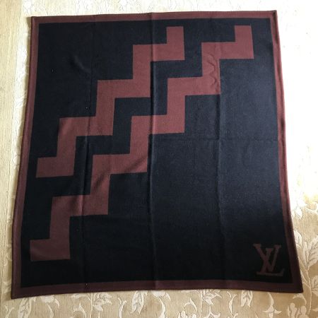 LOUIS VUITTON Decke Plaid Wolle/Kaschmir VINTAGE 1995