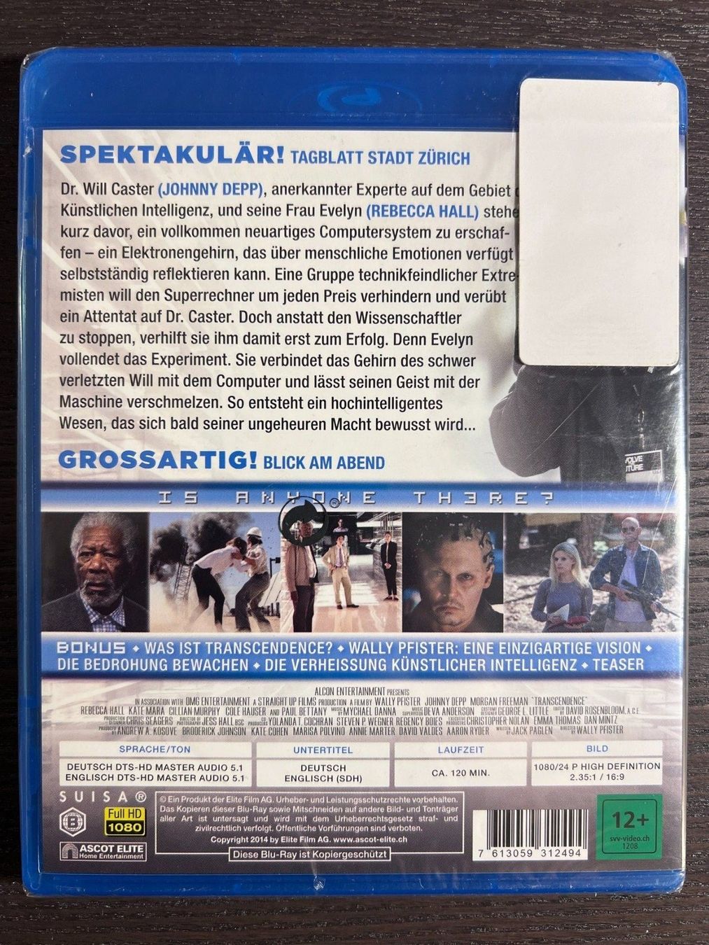 Tutti i DVDs: Transcendence – Nuovo e nell'imballaggio originale da Zürich venduto da Blu-ray_ZH 1