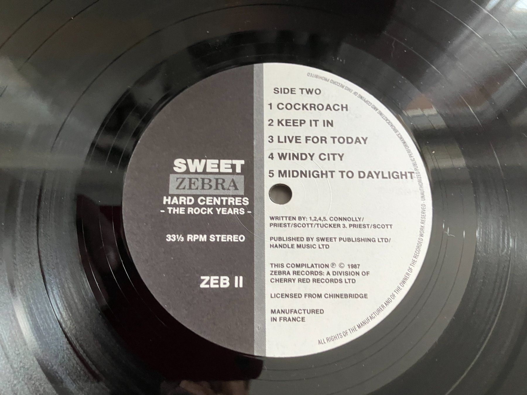Dischi in vinile: Sweet – Usato da Aarwangen venduto da Jukebox3 7
