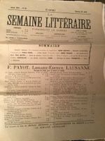 La Semaine Littéraire, 25 Août 1894