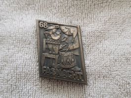 Plakette Fasnacht Basel 1968 Silber