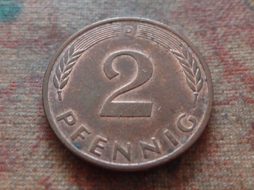 Tutti le monete: DEUTSCHLAND 2 Pfennig 1977 – Usato da Romanel-sur-Lausanne venduto da Swift13 1