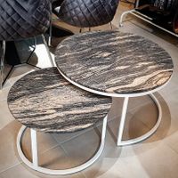 Couchtisch Granit White Harmony Set AUSVERKAUF
