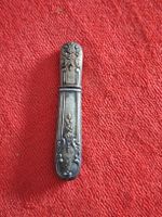 Antike Nähzeug-Etui, Nadelbehälter, Silber, Rarität!