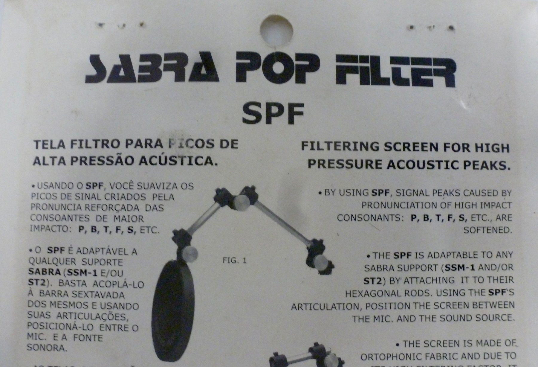 Microfoni: POPFILTER SABRA SPF Mikrofon Popschutz – Nuovo e nell'imballaggio originale da Dietikon venduto da Ilsru