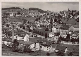 Herisau, Gesamtansicht, gelaufen 1952