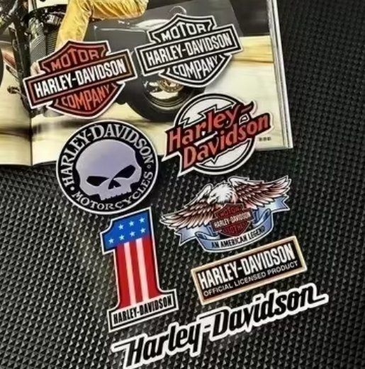 Sticker: 8 Stickers Harley-Davidson, neufs! 🇺🇸🦅💀🏍️J167 – Nuovo e nell'imballaggio originale da Allens venduto da MADE.IN.ROCK.N.ROLL 1