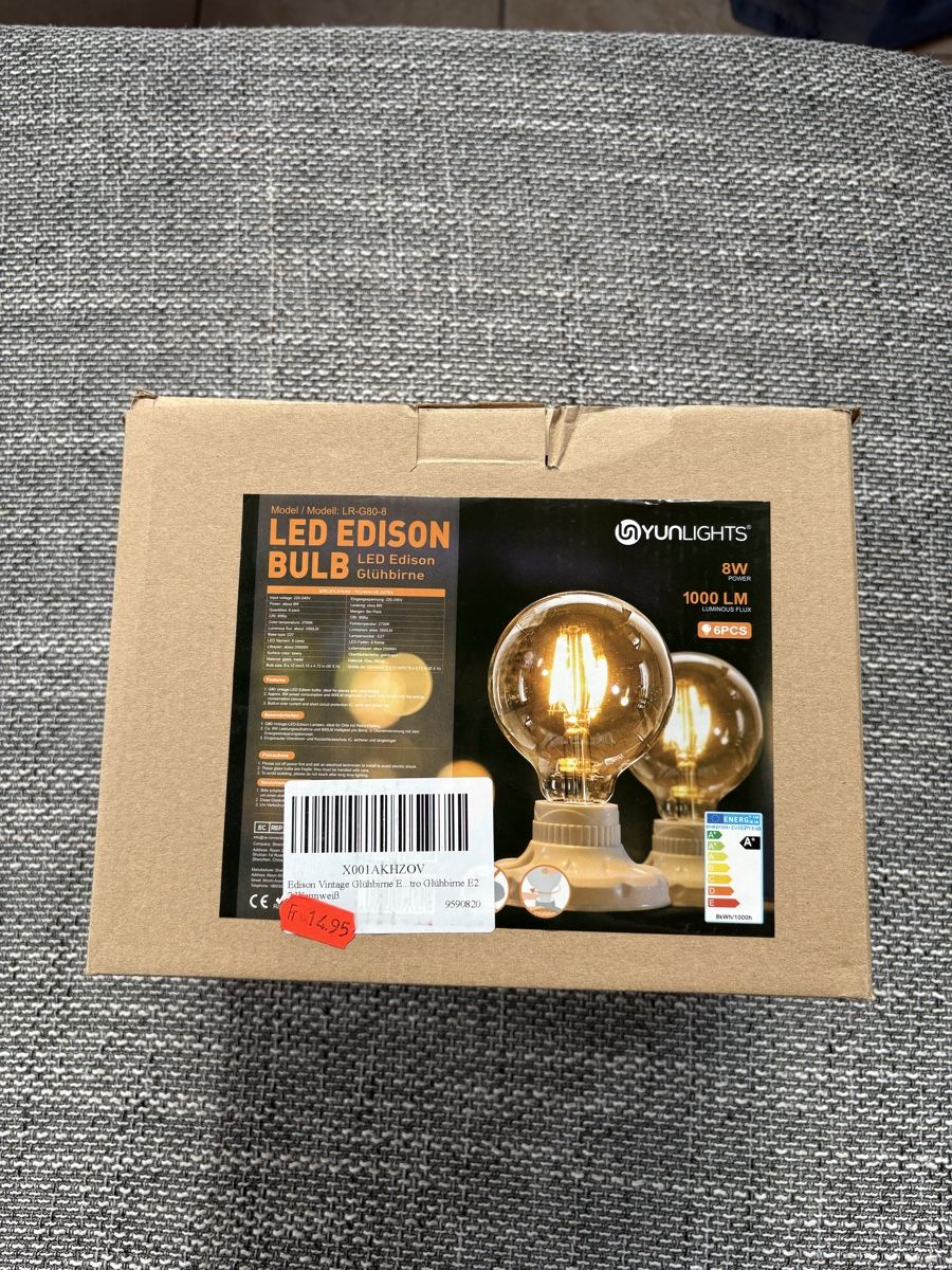 Lampen: 6x LED Edison bulb – Neu (gemäss Beschreibung) aus Tecknau von Domii111