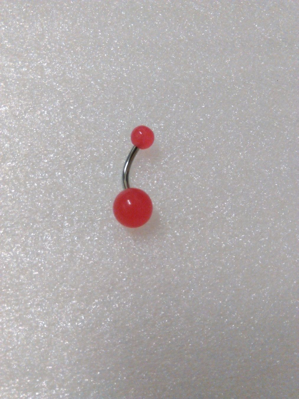 Piercingschmuck: EDELSTHAL BAUCHNABELPIERCING;rot farbe – Neu (gemäss Beschreibung) aus Basel von bijoutrie_4 5