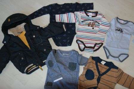 Winterjacke, Bodys, Pullis für Jungen Gr. 74