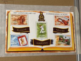 Briefmarken Combermere School Barbados 300 Jahr Jubiläum
