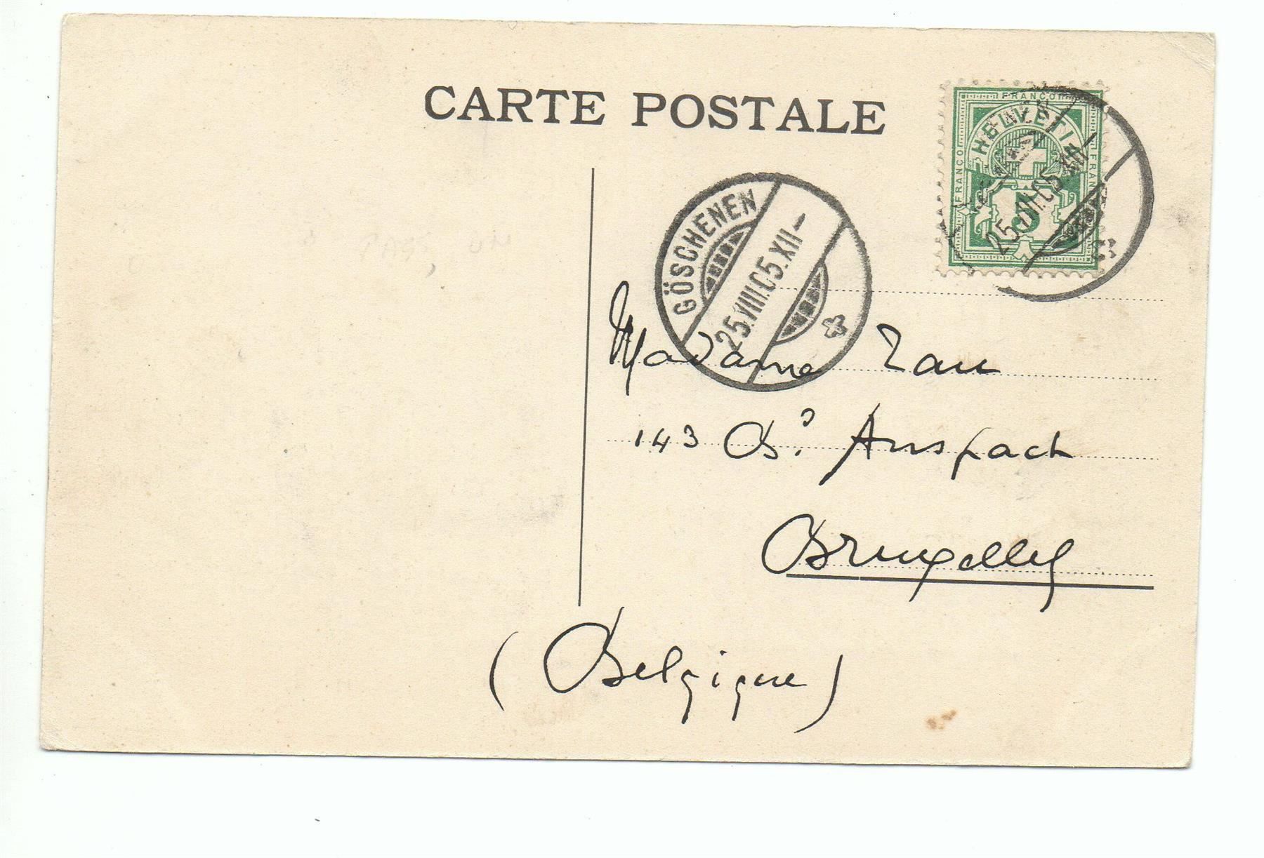 Cartoline postali: OBERALP-PASSHÖHE Kurhaus Oberalpsee – Usato da Jona venduto da philajona 1