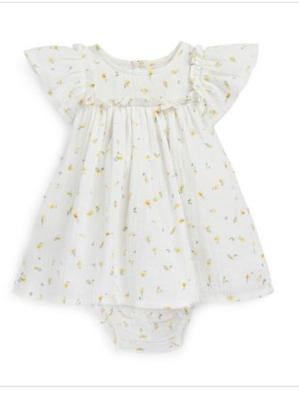 PRIMARK BABY GIRL 🌼 set robe & culotte NEW! 80