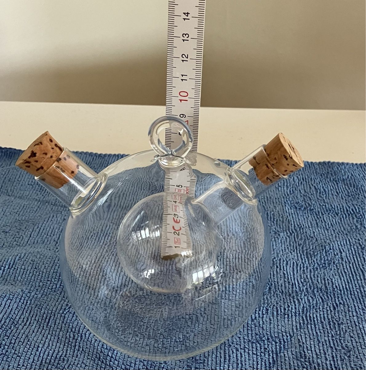 Caraffe: Glas Karaffe Essig- & Ölflasche 2in1 neu – Nuovo (secondo la descrizione) da Neschwil venduto da Luna19610 4
